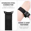 Nylon Loop Sport Bands Compatible with Google Pixel Watch 4/3/2/1 45mm 41mm Band, Upgraded All-Steel Connector, Soft Breathable Braided Replacement Straps for Women Men