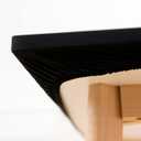 Wolkemer Fitted Rectangle Tablecloth Spandex Stretch Black Cocktail Table Cover Elastic Edge Topper Cap for Dining Wedding Party Picnic 42 x 72 Inch