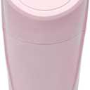 Car Trash Can Bin with Lid, Leakproof Auto Cup Holder Garbage Bin Multipurpose Storage Organizer, Mini Portable Dustbin Side Door Garbage Can for Vehicle Home Office (Pink)