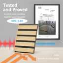 Art3d 2 Wood Slat Acoustic Panels for Wall and Ceiling - 3D Fluted Sound Absorbing Panel with Wood Finish - Oak, 2pcs - 47.223.6in.