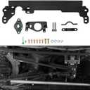 ECOTRIC Steering Box Brace Compatible with 1984-2001 Cherokee XJ Steel W/Sector Shaft Support Steel Powder Coated Black