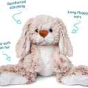Melissa & Doug Burrow Bunny Stuffed Animal Plushie with Big Feet, Floppy Ears & Fluffy Tail, Adorable Pretend Play Toddler Toys for Girls & Boys 3+