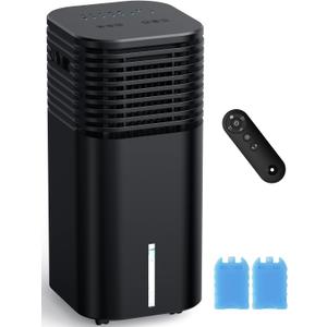 FANCOLE Windowless Portable Air Conditioners with 4Modes & 3Speeds, 15H Timer for Smart Auto-off, 2Gal Tank for 20H Cooling, Evaporative Air Cooler 17 FT Remote, 120 Swing Swamp Cooler No Hose Needed