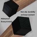 1.5" Square Non Slip Furniture Leg Coasters,16PCS Caster Cups,Rubber Pads Hardwood Floors Protectors for Sofa Bed Piano,Table and Chair Leg Anti Slide Floor Protector.(1 1/2 Black)