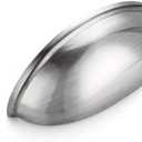Ravinte 12 Pack 3" Drawer Pulls Brushed Nickel Cabinet Cup Pulls Kitchen Hardware Cabinet Handles Drawer Handles Knobs 3 inch Hole Center