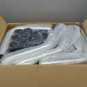 MOOSUN 2.5" 8pcs Universal Aluminum Tube Set 600MM Polished Aluminum Turbo Intercooler Pipe+8 Elbow Hose+16 Clamps Kit