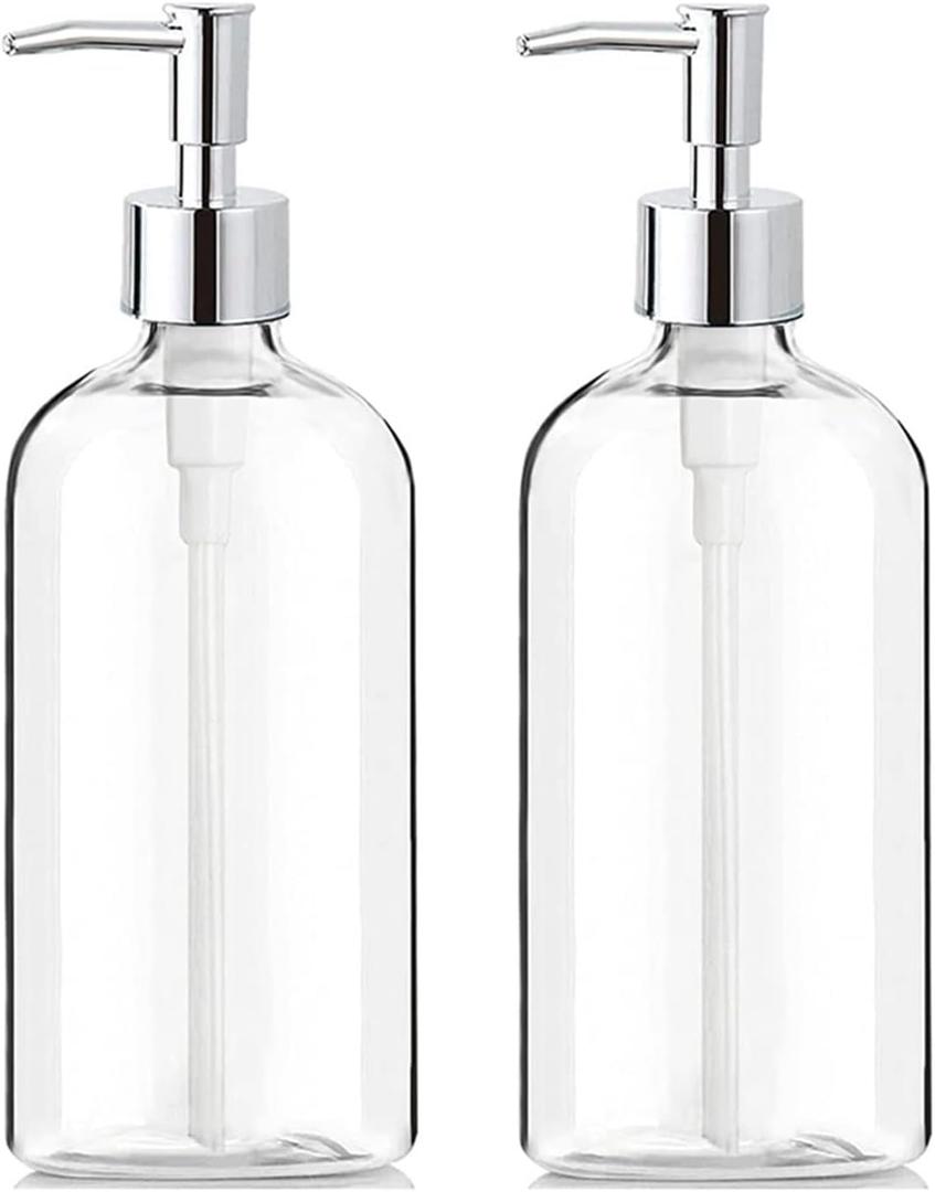 Soap Pump Dispenser Glass Soap Dispenser with Pump Soap Dispensers Bathroom Countertop Dish Soap Dispenser for Kitchen and Bathroom Bottles Dispenser