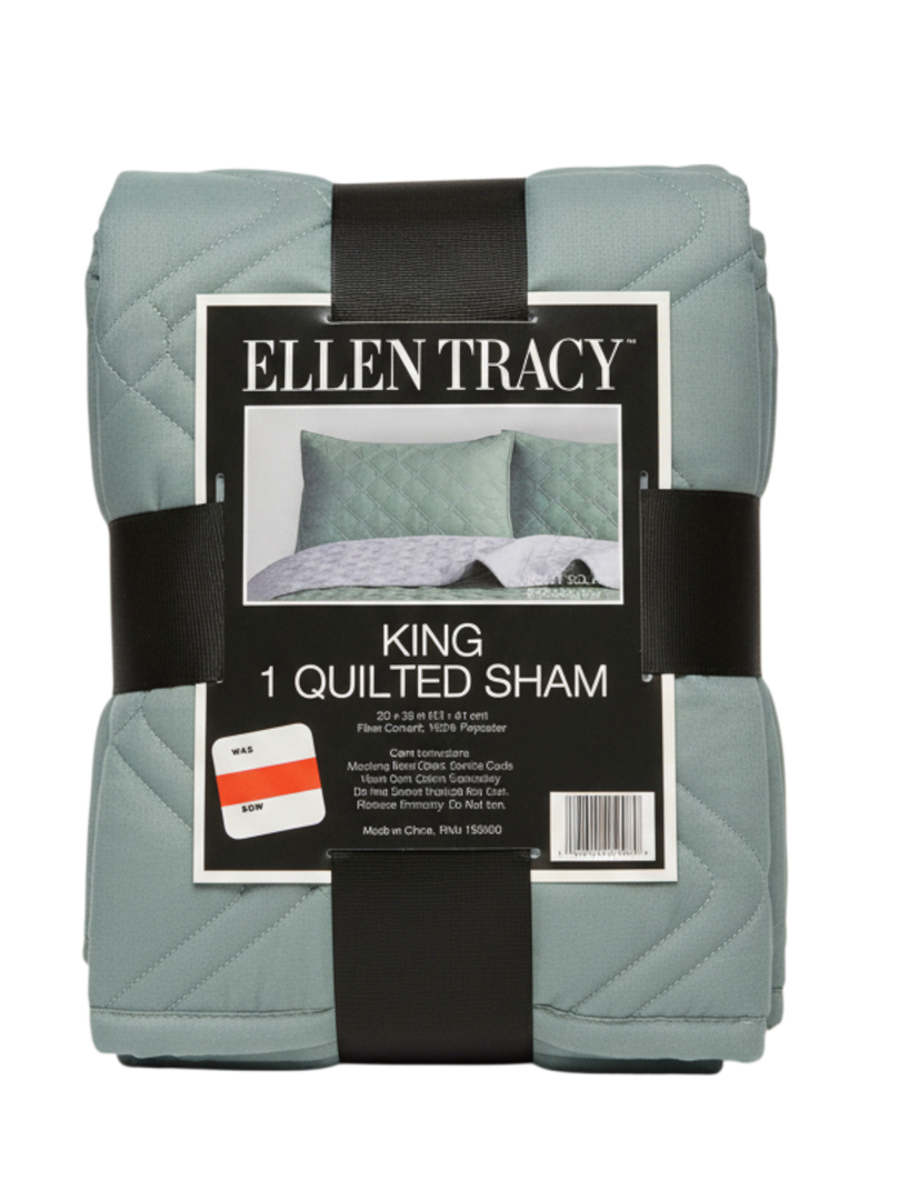 King 1 Quilted Sham 20x36in 100% Polyester