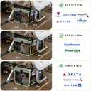 Lekereise Top-Expandable Pet Carrier 17x11x9.5 Inch Alaska Hawaiian Airline Approved Soft Sided Underseat to 12lbs Travel Carriers for Small Cats and Dogs with Locking Safety Zippers Anti-Scratch Mesh