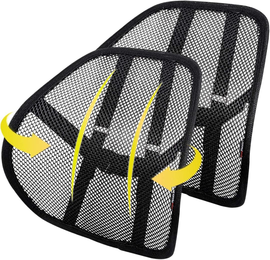 kingphenix Lumbar Support (2 Pack) with Breathable Mesh, Suit for Car, Office Chair
