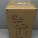 iTouchless 15 Liter / 4 Gal Sensor Bathroom Trash Can with Lid and AbsorbX Odor Filter, Stainless Steel Small Waste Basket, Includes Air Freshener Fragrance Pack, Home Office Bedroom Livingroom