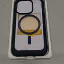 Miracase Magnetic for iPhone 15 Pro Case [Compatible with MagSafe] Full-Body Phone case with Built-in Glass Screen Protector& Camera Protector, Military Drop Proof 15 Pro Cover 6.1 inch, Storm Blue