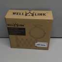 Welllink 7Inch Wall Mounted Double Sided Mirror, Accordion Makeup Mirror with 1X/7X Magnification, Chrome Finish, High-Definition Glass, Space Saving Screw Mount