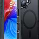 Magnetic for iPhone 17 Case Military-Grade Shockproof, Rugged Phone Case, Heavy Duty Protection Cover [Compatible with MagSafe] Anti-Fingerprint Anti-Scratch for iPhone17 6.3", Black