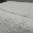 Fluffy Rugs for Bedroom Living Room, 4x6 Feet Indoor Modern Shaggy Area Rugs, Non-Slip Fuzzy Shag Floor Carpet for Dorm Nursery Kids Room Decor, Soft Plush Throw Rug, White