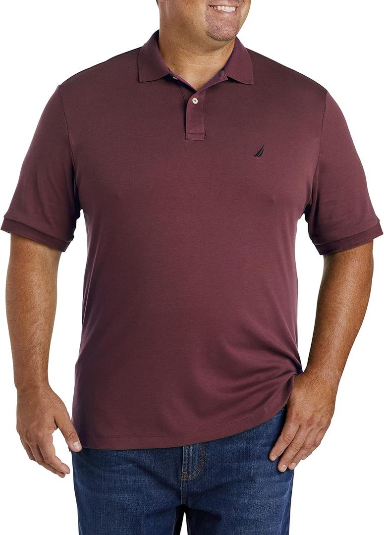Nautica Men's Performance Pique Polo Shirt, Large