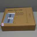 Ambimall LED Floor Lamp with Remote Control, 65" Standing lamp with Stepless Adjustable 3000K-6500K Colors & 30-100% Brightness, Foot Switch(Black)