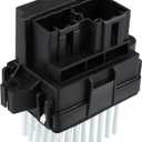 Motoforti Blower Motor Resistor, for Grand Cherokee 2011-2013, Metal, for Vehicle with Automatic Temperature Control, No.68079480AA/68029736AA, Black