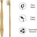 Bamboo Toothbrush Boar Bristles 100% Biodegradable and Natural 8 Pieces of One Pack