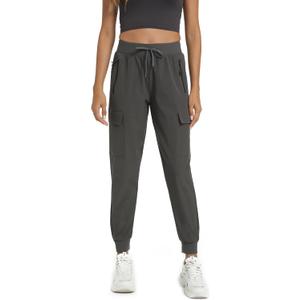 Womens Cargo Pants with Pockets-Lightweight Quick Dry Water Resistant Hiking Pants for Travel Casual Athletic and Outdoor (X-Small, Charcoal Grey)
