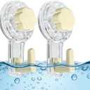 Bathtub Hooks 2PCS,Waterproof and Reusable Heavy Duty Suction Bathhub Hooks for Shower Bathroom Kitchen Towel