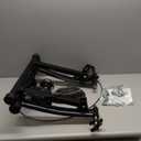 Bike Trainer, Magnetic Bicycle Stationary Stand for Indoor Exercise Riding, 26-29" & 700C Wheels, Quick Release Skewer & Front Wheel Riser Block Included (BLACK)