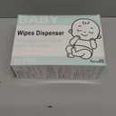 Wipes Dispenser, Wipe Holder for Baby & Adult, Seposeve Refillable Baby Wipe Container, Keeps Wipes Clean. Non-Slip, Easy Pull Wipes Pouch Case, Grey