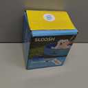 Sloosh Foldable Dog Kiddie Pool - Portable Hard Plastic Doggie Swimming Pool, Anti-Slip Collapsible Pets Bath Tub Suitable for Kids Toddler Indoor Outdoor Backyard Use (Blue, 32" x 8")