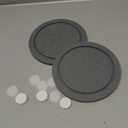 Plant Saucer for Indoors, 2 Pack 10 Inch, Instantly Dry Diatomaceous Earth Plant Trays, Stone Plant Pot Saucers Drip & Drainage Tray, Gray