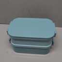 Jelife Bento Box Adult Lunch Box - 72oz Stackable Bento Lunch Box for Adults, 3 Layers All-in-One Large Bento Box Leak-Proof Lunchbox with Utensil Sauce Dressing Containers for Dining Out,Work, Green