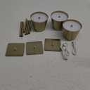 UME 3 Pack Cordless Table Lamp, Battery Operated Lamp - Portable Waterproof Rechargeable Table Lamp w/ 3 Color Temps & Stepless Dimming for Dinner, Desk, Cafe, Outdoor (Brushed Gold)