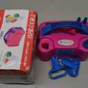 IDAODAN Electric Balloon Pump, Portable Electric Balloon Blower Machine Balloon Air Pump Dual Nozzle Rose Red 110V 600W Balloon Inflator for Party Decorations