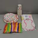 Gejoy 171 Pcs Dog Birthday Party Decorations Supplies Dog Paw Plates Banner Tablecloths Napkins Cups Knives Forks Spoons Doggy Puppy Party Decoration Serve 24 Guests(Stylish Color)