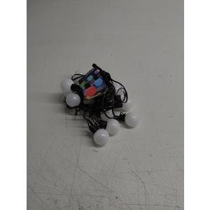 RGB Outdoor Patio String Lights - 33FT Waterproof LED With Remote Control - Color Changing Christmas Halloween Lights - 15 Shatterproof Bulbs