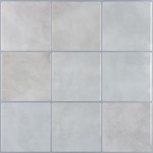 CHIHUT 6 Sheets 12"x12" Glossy Grey Concrete Checkered Peel and Stick Backsplash Tiles Waterproof Heat Resistant Self Adhesive Vinyl Wall Tiles for Kitchen Bathroom Laundry Room Renter Friendly Tiles