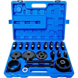 ATPEAM 24pc Wheel Bearing Press Kit for Front Wheel Drive Bearing Removal & Installation Set Universal Bushings