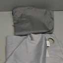 Mainstays Textured Solid Rod Pocket Curtain, Single Panel, Grey, 38"W x 84"L 2 Pack Grey And Light Grey