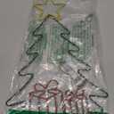 Hiboom Christmas Tree Window Lights Decorations, 8 Lighting Modes Christmas Window Silhouette Lights, 15'' Christmas Tree Light Up Sign Decor for Holiday Indoor Wall Door Glass Window Decorations