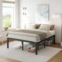 Full Size Bed Frame 18" Tall Heavy Duty Metal Platform Bed Frame,Sturdy Steel Frame,No Box Spring Needed,Noise-Free,Easy Assembly