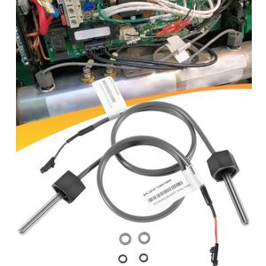 Hot Tub Heater M7 Sensor Kit Replacement for Balboa 32016 30344 30042 30382 Sensors, Compatible with Balboa Spa Heater M7 System, 24" Temp/Hi-Limit, 1/4" Dia Dual Purpose Sensor Hot Tub Heater2PCS