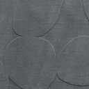 Amazon Basics Indoor Area Rugs, Soft-Touch Washable Home Decor Carpet for Living Room Bedroom, 6' L × 4' W, Curve Dark Grey