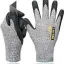 3 x  DEX FIT Cut Resistant Gloves, ANSI Level 5, 3D Construction, Strong Grip, Nitrile, Thin, Breathable, Touch Panel Compatible 