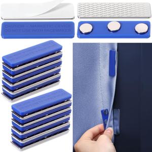 48 Pairs Outdoor Curtain Weights, Waterproof Outdoor Curtain Magnets for Heavy Wind, Patio, Mosquito, Cabana, Gazebo, Flags, Indoor(Blue)
