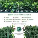 ODTORY Artificial Boxwood Roll: 40x120 in (33.5 sqft) UV-Anti Faux Ivy Boxwood Hedge Leaf Grass Wall for Patio Balcony Privacy, Garden, Backyard Greenery Wall Backdrop and Fence Decor