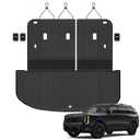 Auxko All Weather Cargo Mat with Backrest Mat Fit for Kia Telluride 2027 Gas/Hybrid TPE Accessoris All Season Guard Odorless Anti-Slip Black