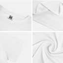 Mens T-Shirts Multi Pack Crewneck Cotton Tee Short Sleeve Classic Pullover Basic Summer Tops (White, S)
