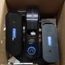 FUNMILY Under Desk Elliptical, Ellipse Leg Exerciser, Standing or Seated Mini Elliptical Machines, Portable Bike Pedal Exerciser for Seniors/Adults, Leg Workout Equipment for Home/Office (Blue)