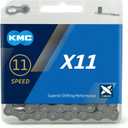 KMC Unisex's X11 Chain, Grey, 114 Link