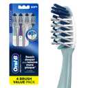 Oral-B Cross Action All In One Toothbrush, Soft, Deep Plaque Removal, 4 count