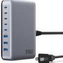 USB C Charger Block 515W[2025 Upgraded] GaN IV 8 Port Fast Charging Station Hub,Dual PD 100W USB C Laptop Charger Compatible with MacBook Pro/Air,iPad,iPhone 16/15,Galaxy S23/S24 Steam Deck Dell XPS